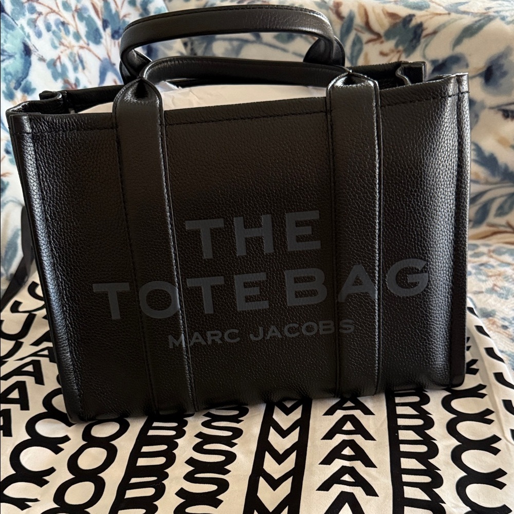 Marc Jacobs Black Leather Briefcase